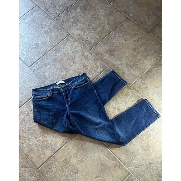 J. Jill Jeans Women's size 8 Denim blue Authentic Fit Slim Jeans #119 - Picture 1 of 8